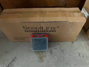 lot 291 image: 20 x 1lb Boxes of SteeLinx Drywall Screw - #6 x 1 14