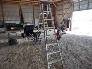lot 41 image: Werner 8 Aluminum Step Ladder...
