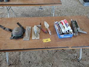 lot 58 image: Cement Tools & Chalk...