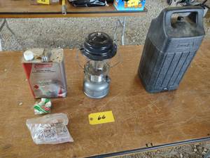 lot 66 image: Coleman Gas Lantern with Fuel...