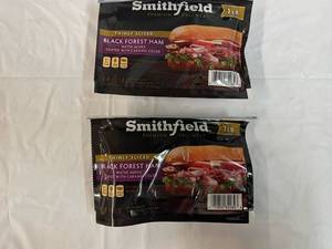 A. 2x 1 lb Smithfield Black Forest Thinly Slice Ham