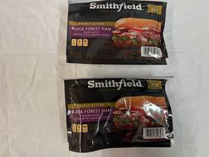 A. 2x 1 lb Smithfield Black Forest Thinly Slice Ham