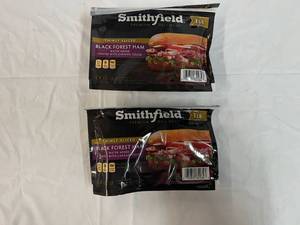 A. 2x 1 lb Smithfield Black Forest Thinly Slice Ham