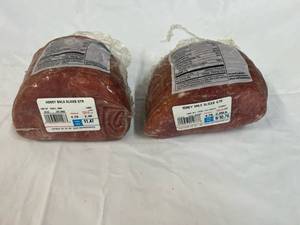 F. 2.40lbs & 2.25lbs Smithfield Honey Cured Slice Ham