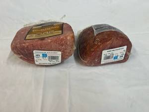 F. 2.01lbs & 1.85lbs Smithfield Honey Cured Slice Ham