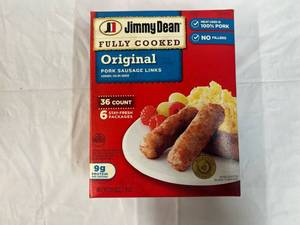 L. 36 Count Package Jimmy Dean Fully Cooked Pork Sausage Links Best Date 92023&nbsp