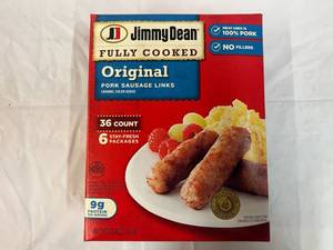 L. 36 Count Package Jimmy Dean Fully Cooked Pork Sausage Links&nbspBest Date 92023&nbsp