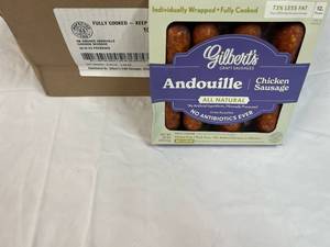 L. 10x 10oz Packages Gilberts Andouille Chicken Sausages&nbspBest Date 12292023
