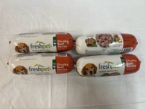 4x Freshpet Slice &amp Serve Roll-Chunky Beef-22024