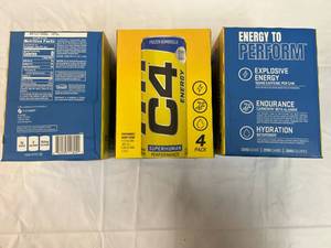 3x 4 Packs C4 Energy Drink 12oz Cans