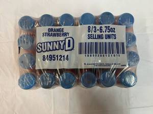 24x 6.75oz Bottles Sunny D OrangeStrawberry
