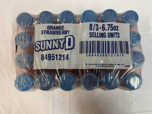 24x 6.75oz Bottles Sunny D OrangeStrawberry