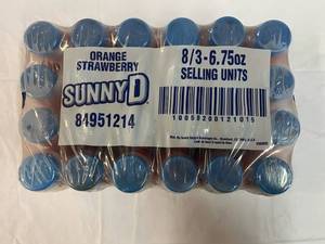 24x 6.75oz Bottles Sunny D OrangeStrawberry
