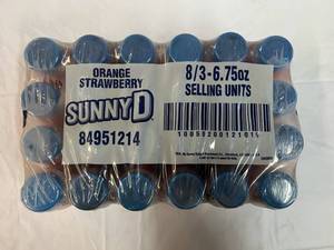 24x 6.75oz Bottles Sunny D OrangeStrawberry