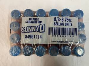 24x 6.75oz Bottles Sunny D OrangeStrawberry