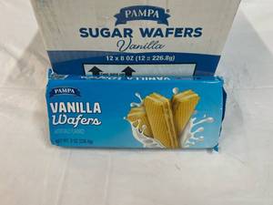 12x 8oz Pampa Sugar Wafers-Vanilla