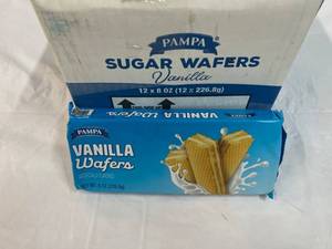 12x 8oz Pampa Sugar Wafers-Vanilla