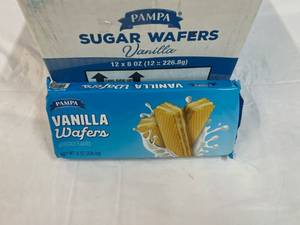12x 8oz Pampa Sugar Wafers-Vanilla