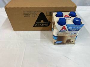 3x 4pack 11oz Atkins Protein Shake Milk Chocolate Delight 112023