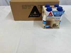 3x 4pack 11oz Atkins Protein Shake Milk Chocolate Delight 112023
