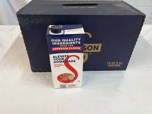 12x 32oz cartons Swanson Beef Stock  112023