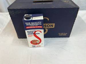 12x 32oz cartons Swanson Beef Stock  112023