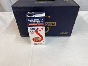 12x 32oz cartons Swanson Beef Stock  112023