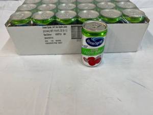24x 7.5oz Cans Ocean Spray 100% Apple Juice Best by 09032023