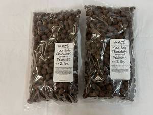 2x 2lb Bags Sea Salt Chocolate Covered Peanuts Best by 05022024