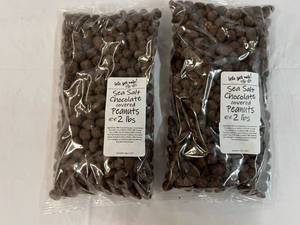 2x 2lb Bags Sea Salt Chocolate Covered Peanuts Best by 05022024