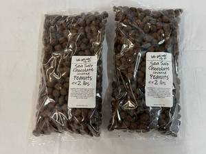 2x 2lb Bags Sea Salt Chocolate Covered Peanuts Best by 05022024