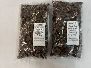 2x 2lb Bags Sea Salt Chocolate Covered Peanuts Best by 05022024