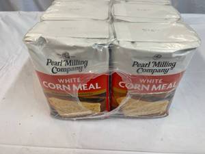 8x 5lb Bags White Corn Meal