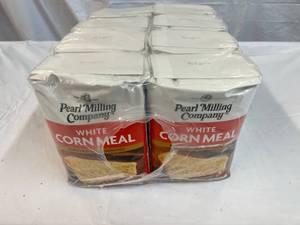 8x 5lb Bags White Corn Meal