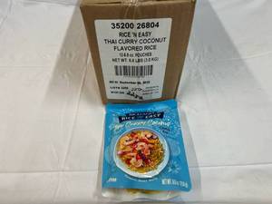 12x 8.8oz Rice &amp Easty  Thai Curry Coconut Flavored Rice Best by 09262023
