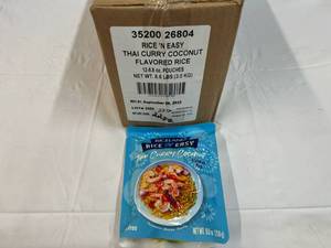 12x 8.8oz Rice &amp Easty  Thai Curry Coconut Flavored Rice Best by 09262023