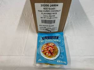 12x 8.8oz Rice &amp Easty  Thai Curry Coconut Flavored Rice Best by 09262023