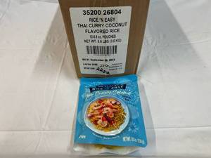 12x 8.8oz Rice &amp Easty  Thai Curry Coconut Flavored Rice Best by 09262023
