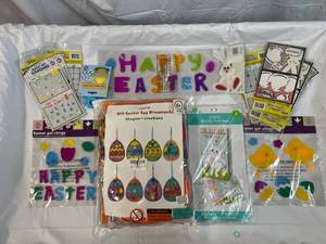 DIY Easter Egg Foam Creations, Window Clings,Treat Bags, Egg Rings & Magic Art