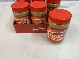 6x 2lb 8oz Jars Peanut Delight Creamy Peanut Butter-82023