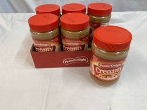 6x 2lb 8oz Jars Peanut Delight Creamy Peanut Butter-82023