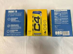 3x 4 Packs C4 Energy Drink 12oz Cans