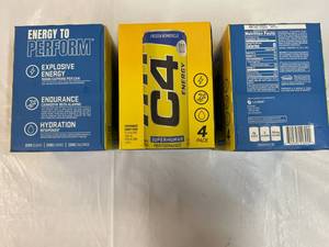 3x 4 Packs C4 Energy Drink 12oz Cans