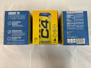 3x 4 Packs C4 Energy Drink 12oz Cans