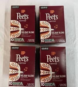 4x 10ct Kcups Peets Holiday Blend Coffee