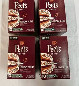 4x 10ct Kcups Peets Holiday Blend Coffee