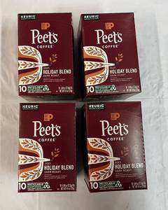 4x 10ct Kcups Peets Holiday Blend Coffee