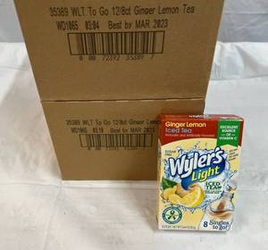 24x 8ct Wylers Singles to Go-Ginger Lemon Ice Tea Best by 032023