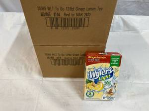 24x 8ct Wylers Singles to Go-Ginger Lemon Ice Tea Best by 032023