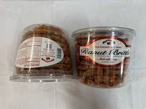 2x 38oz Tubs Olde-Fashoned Hand Dipped Peanut Brittle